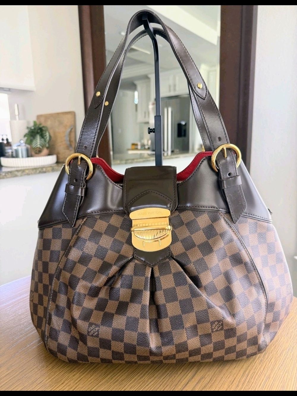 Louis Vuitton Damier Sistina GM Shoulder Bag with Matching Wallet - Picture 3 of 15